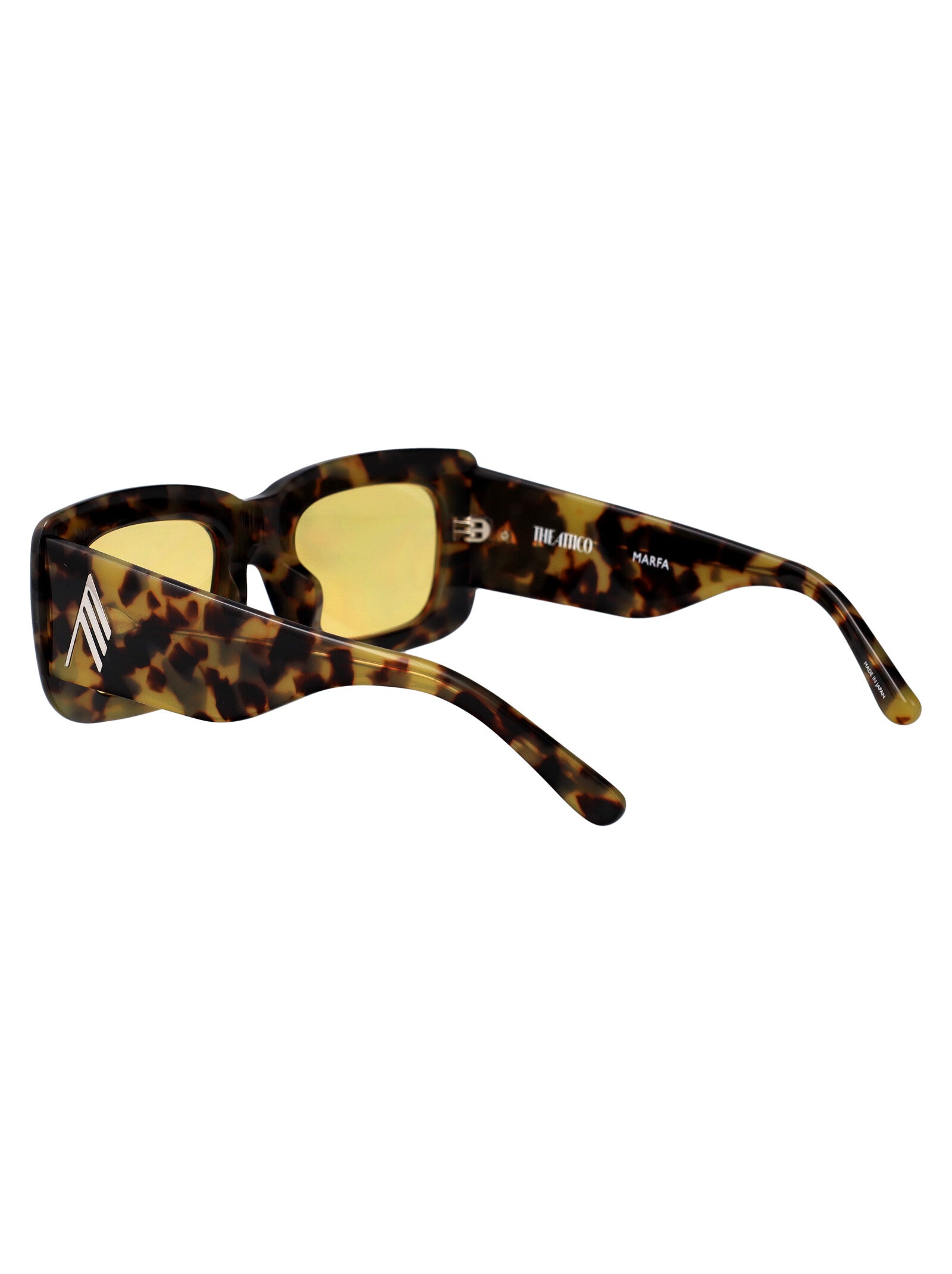 Marfa Black/yellowgold/grey Acetate Sunglasses