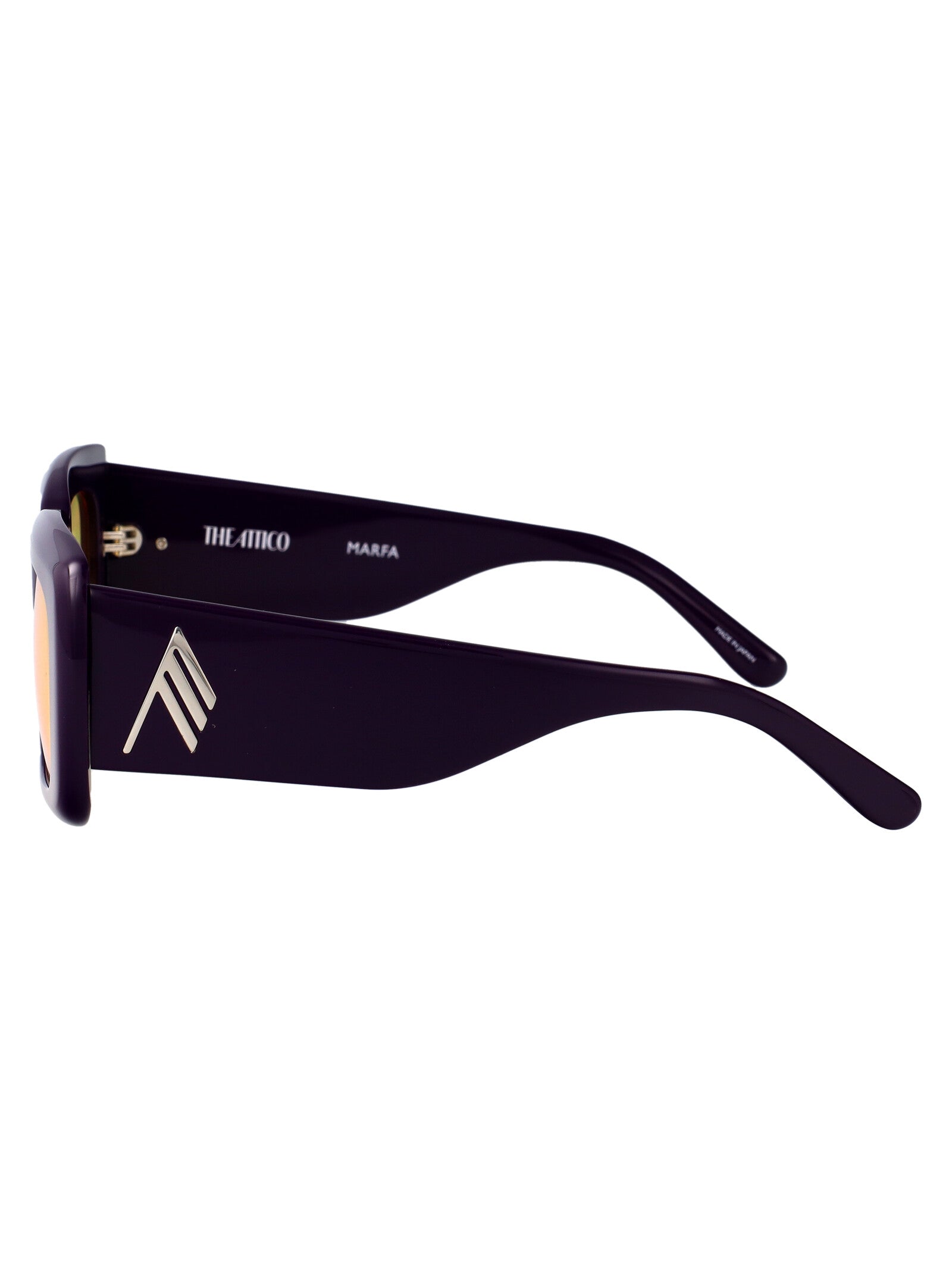 Marfa Black/yellowgold/grey Acetate Sunglasses