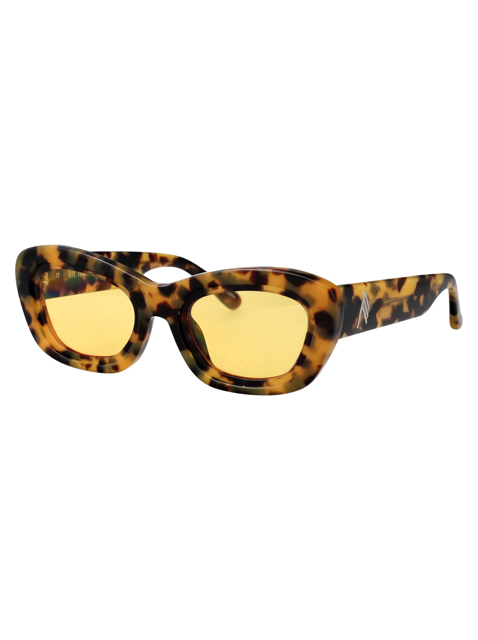 Attico63c2sun C2 T-shell/silver/yellow Acetate Sunglasses