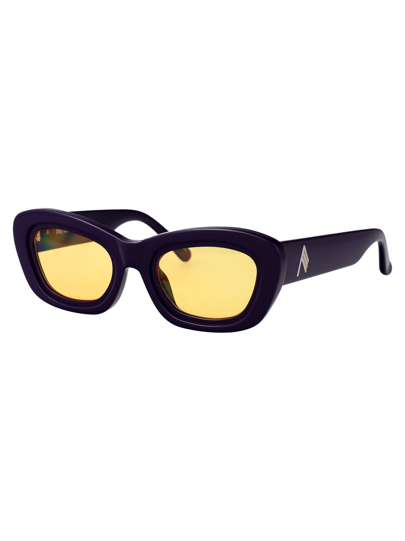 Attico63c4sun Purple/silver/yellow Acetate Sunglasses