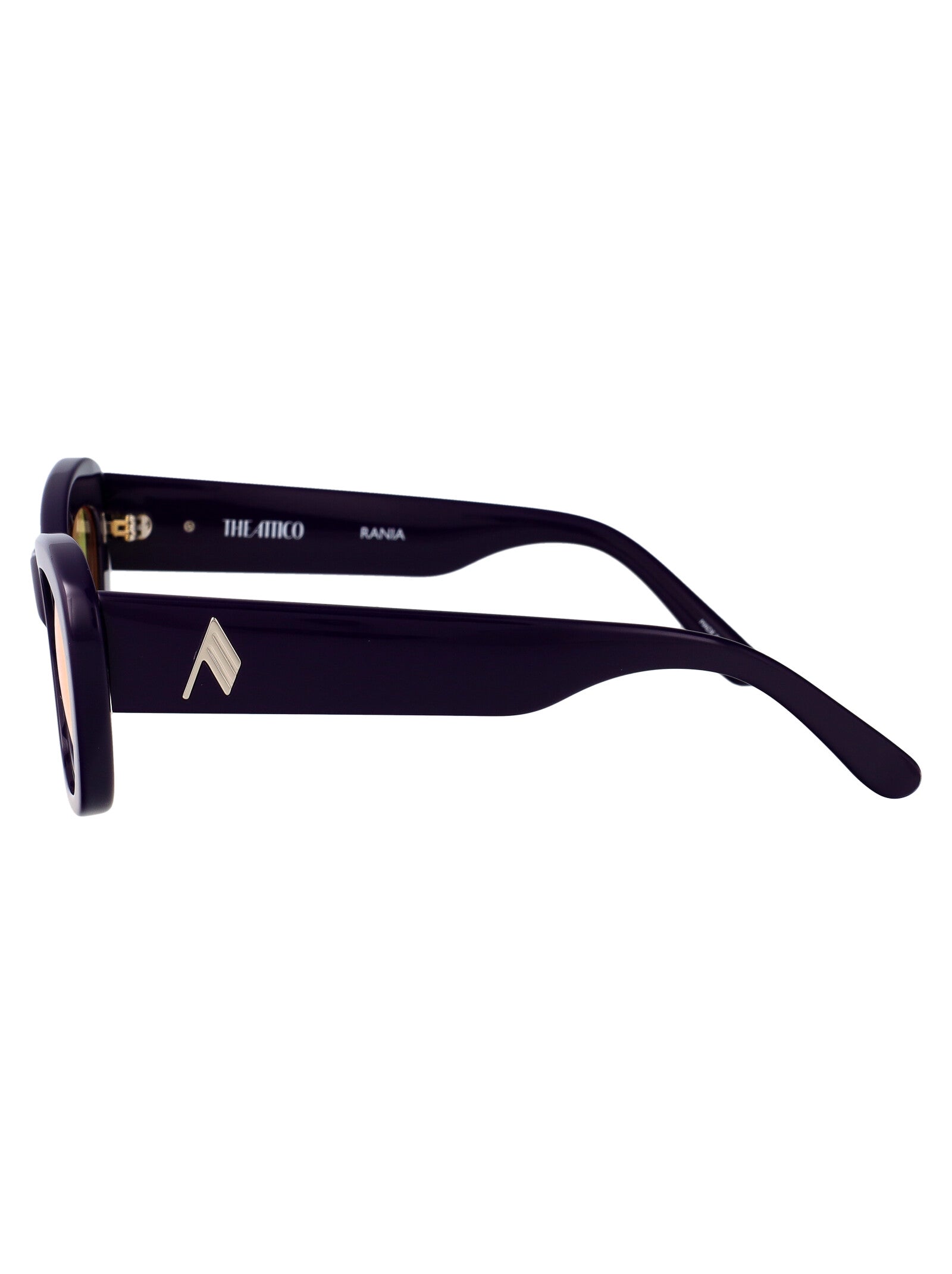 Attico63c4sun Purple/silver/yellow Acetate Sunglasses