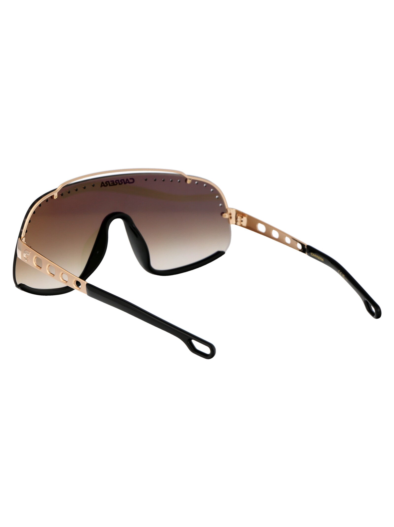 Flaglab 16 Fg4 Brown Gold Metal Sunglasses