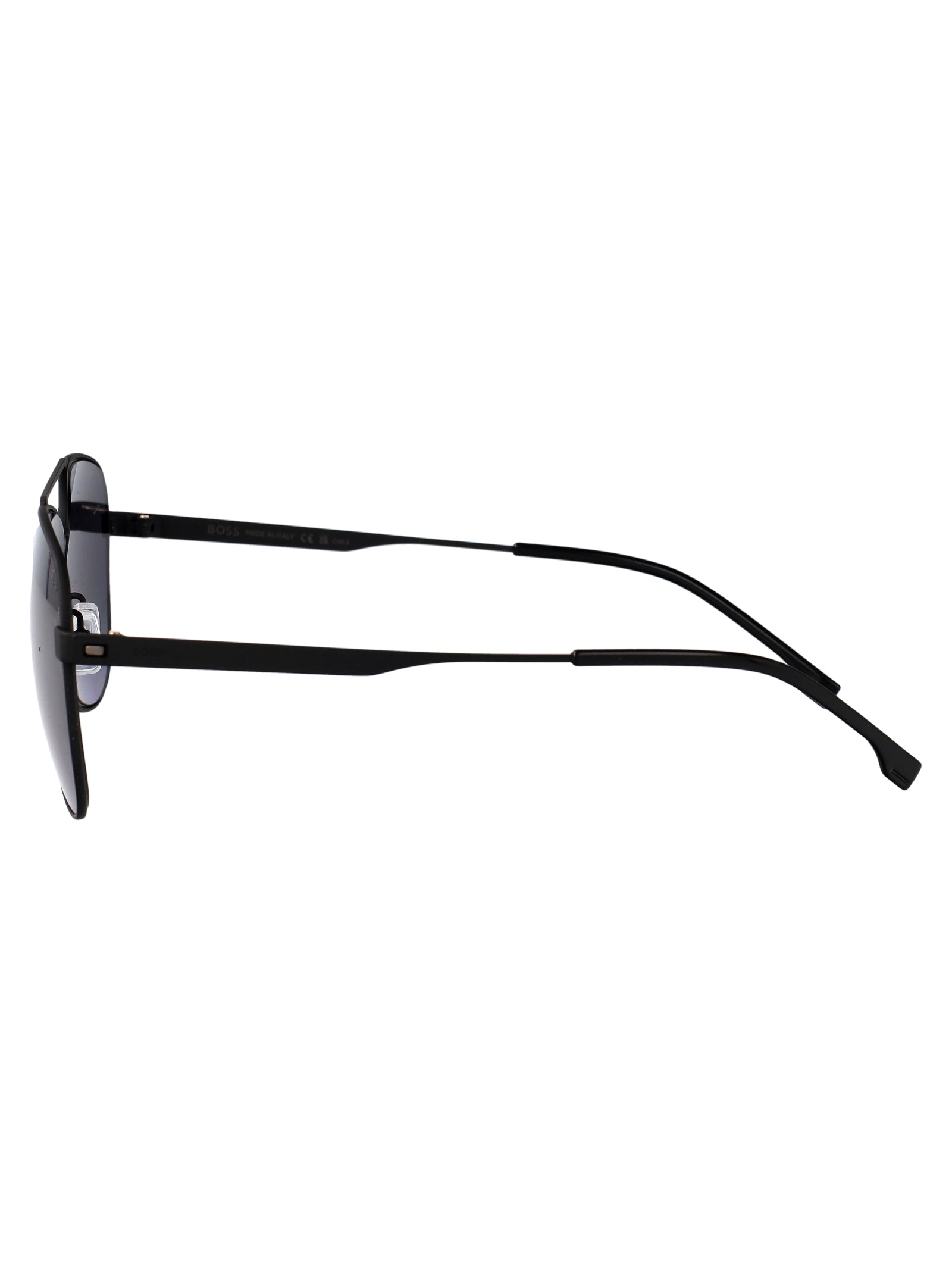 Boss 1641-S Matte Black Stainless Steel Sunglasses