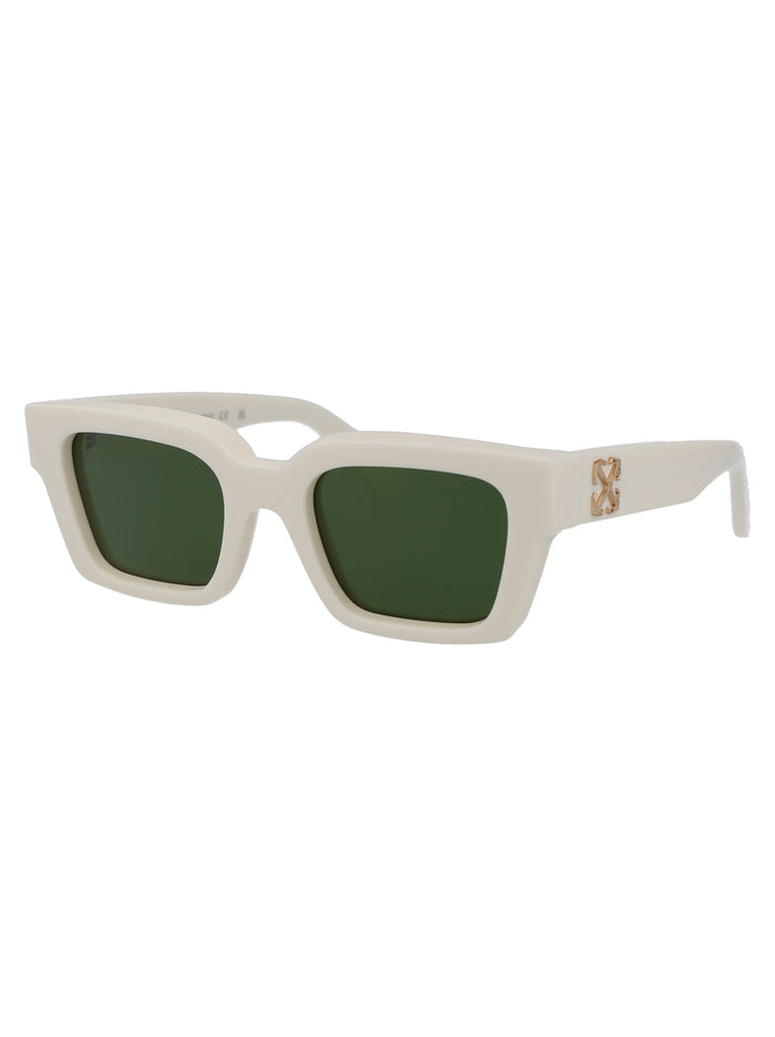 Virgil L White Dark Grey Acetate Sunglasses