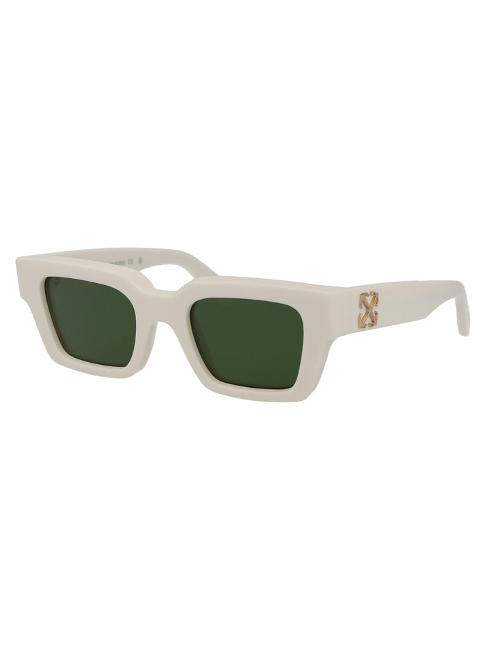 Oeri126s24pla001 0155 White Acetate Sunglasses