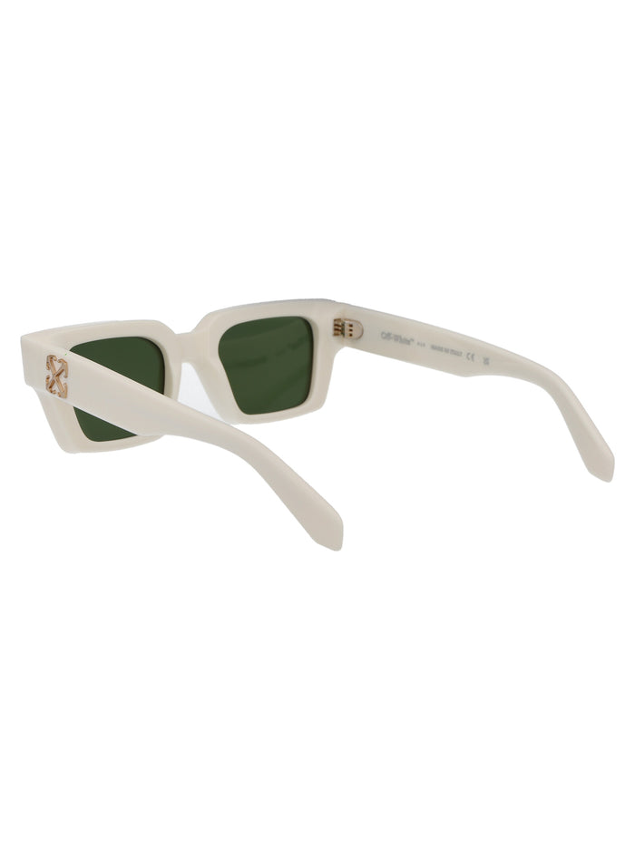 Oeri126s24pla001 0155 White Acetate Sunglasses