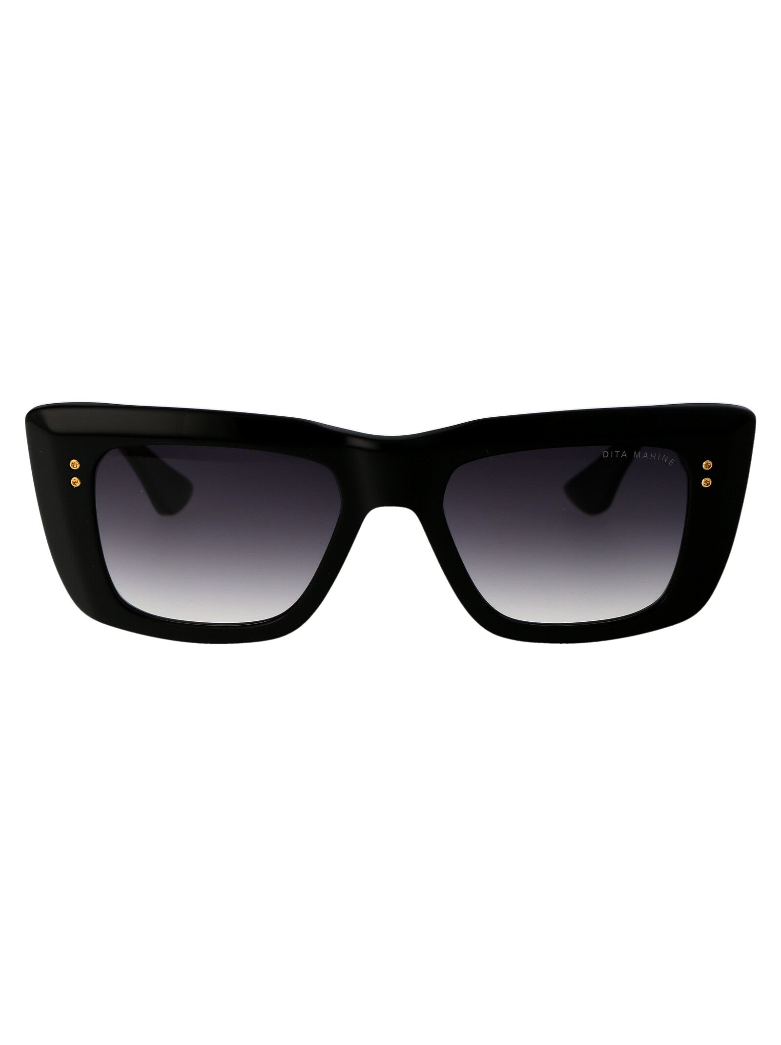 Mahine 01 Black - Yellow Gold W/ Grey To Clear Gradient Acetate Sunglasses