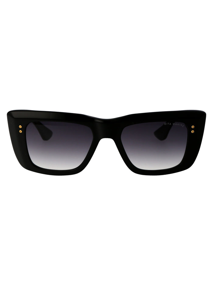 Mahine 01 Black - Yellow Gold W/ Grey To Clear Gradient Acetate Sunglasses