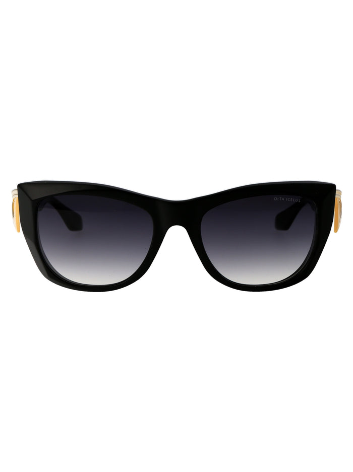 ICELUS 001 Black Yellow Gold Acetate Sunglasses