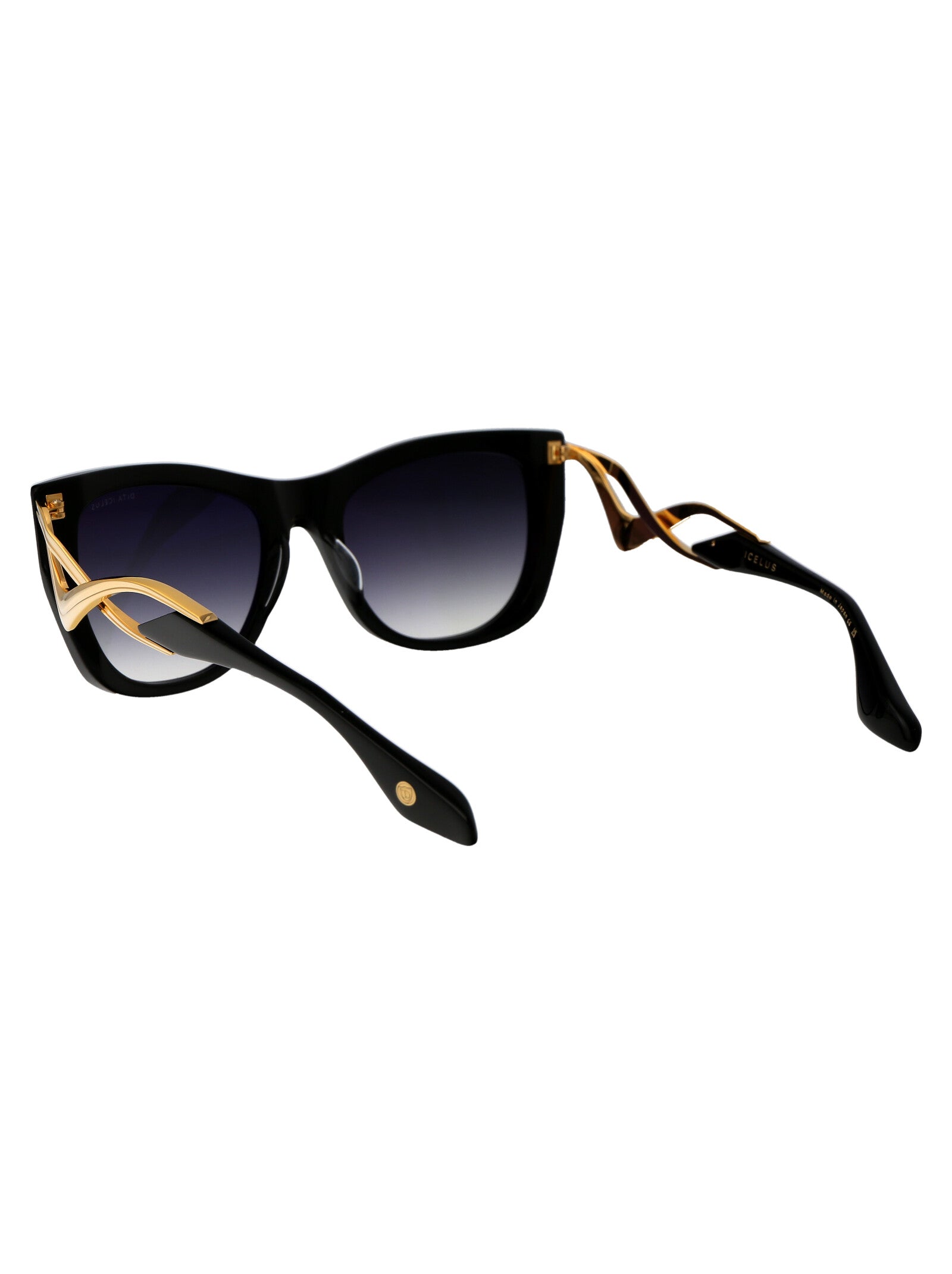 ICELUS 001 Black Yellow Gold Acetate Sunglasses