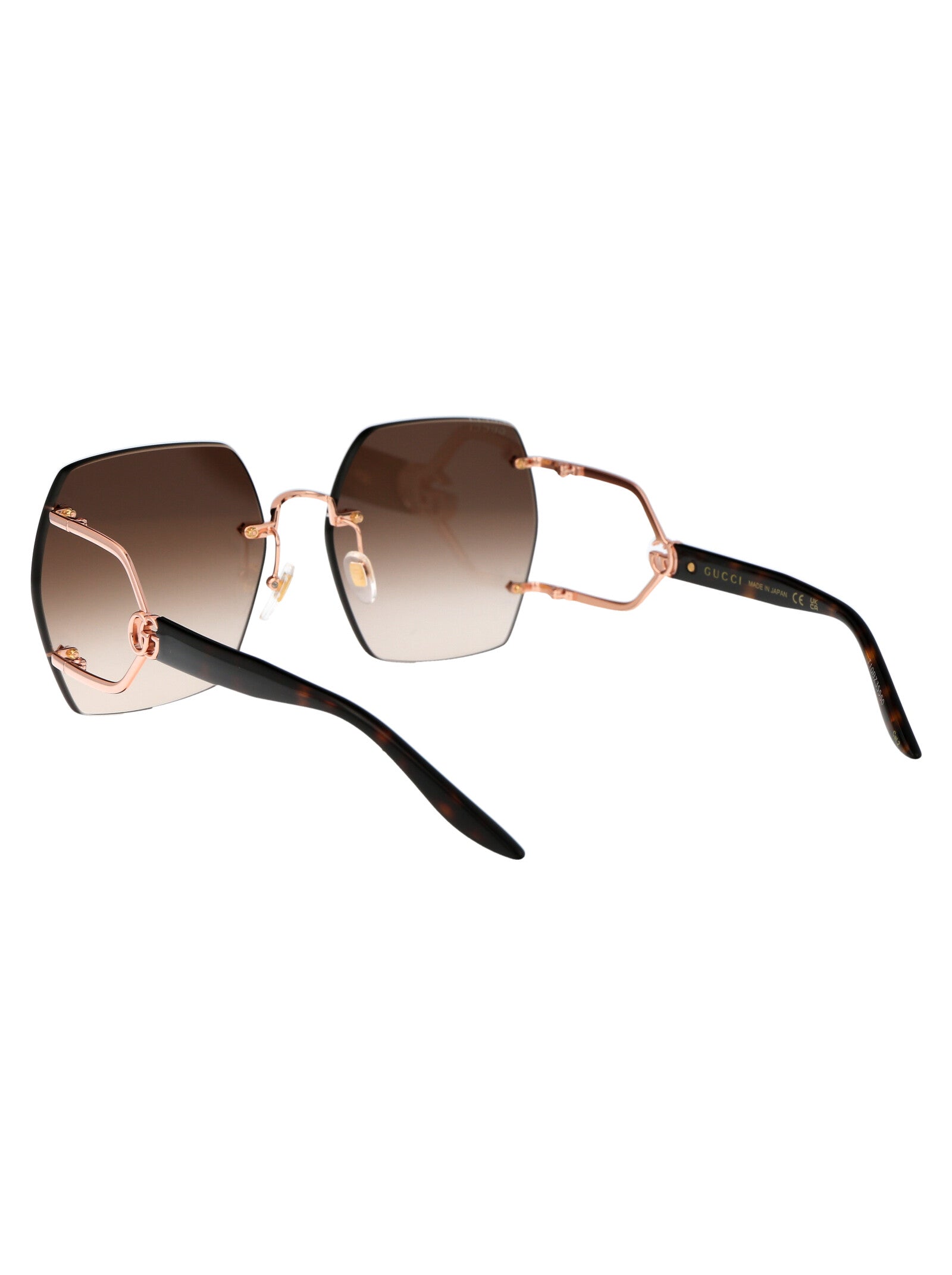 Gg1562s 002 Gold Havana Brown Metal Sunglasses