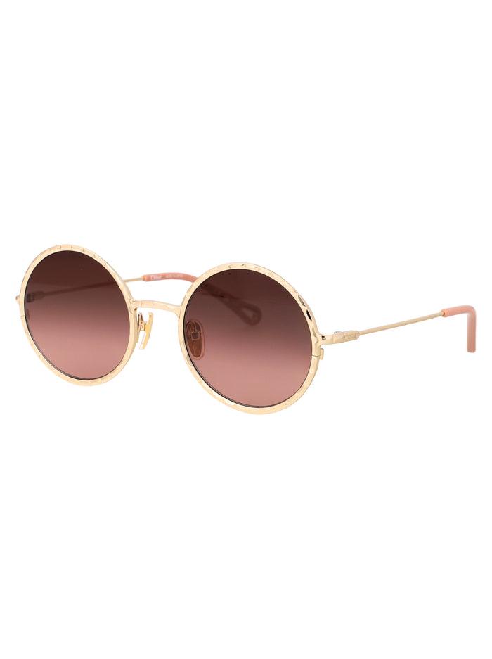 Ch0230s 002 Gold Copper Acetate Sunglasses