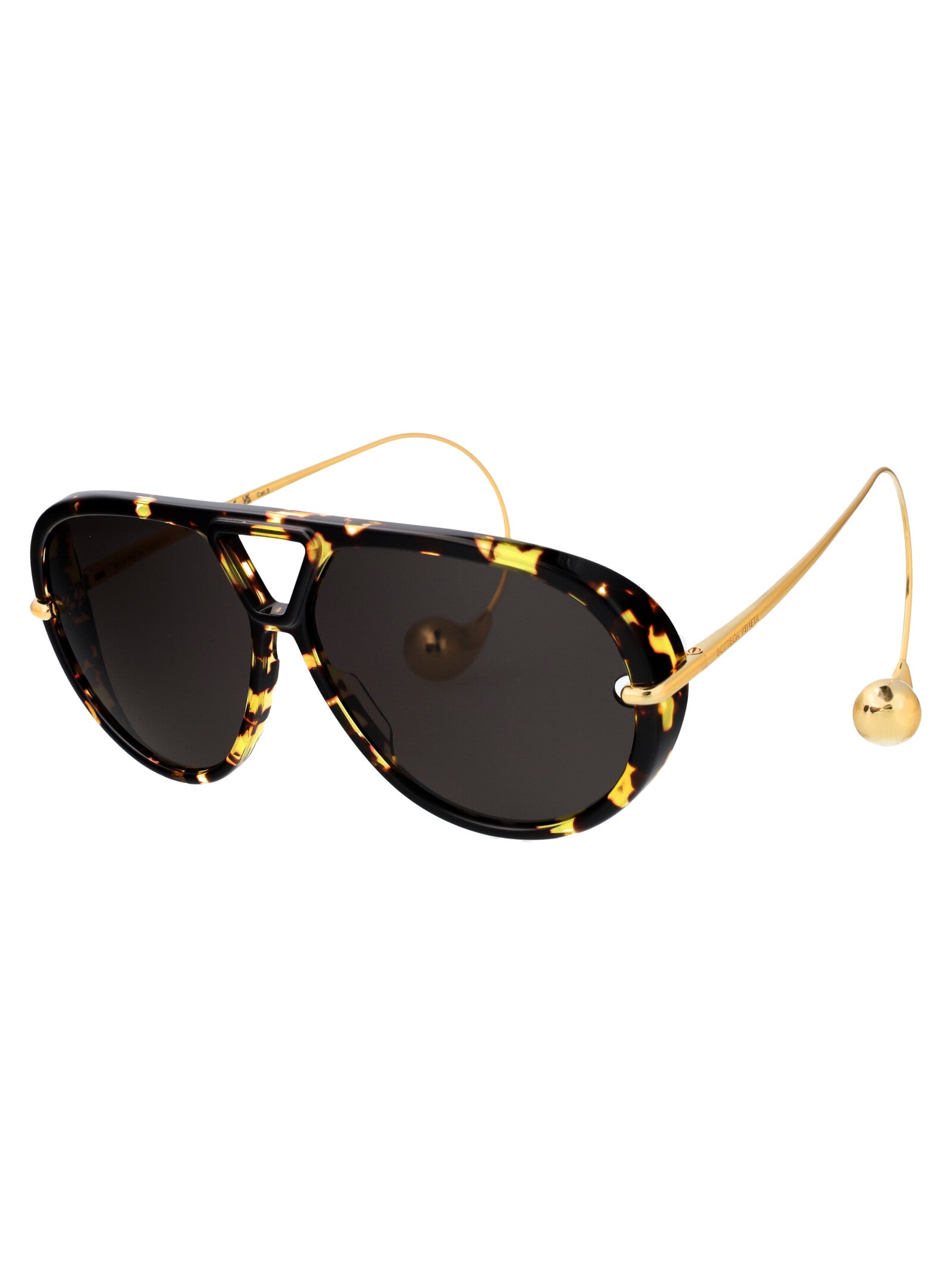 Bv1273s 005 Havana-gold-grey Metal Sunglasses