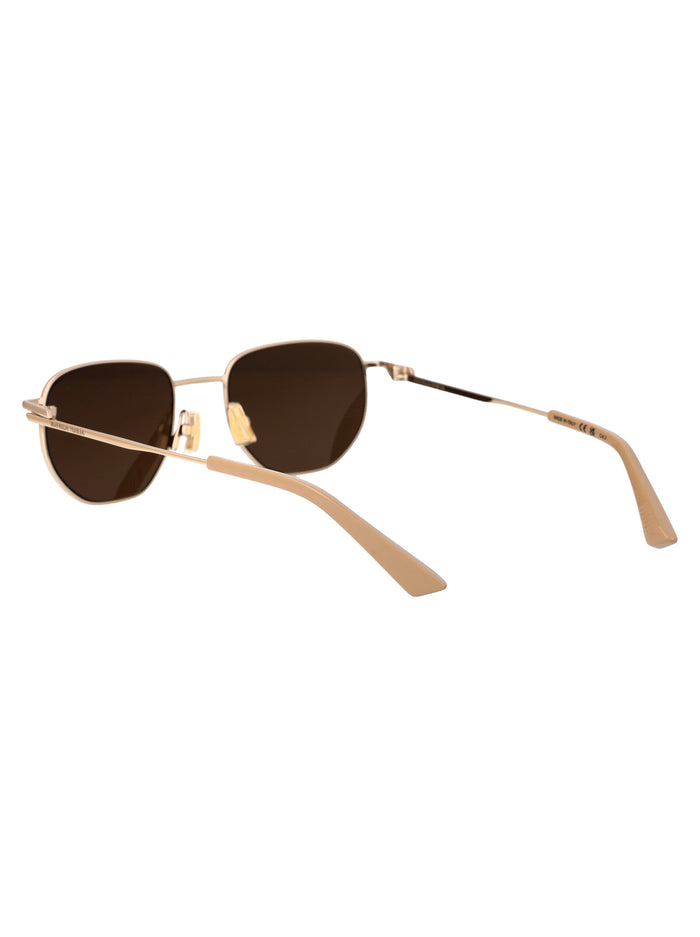 Bv1301s 002 Gold Brown Metal Sunglasses