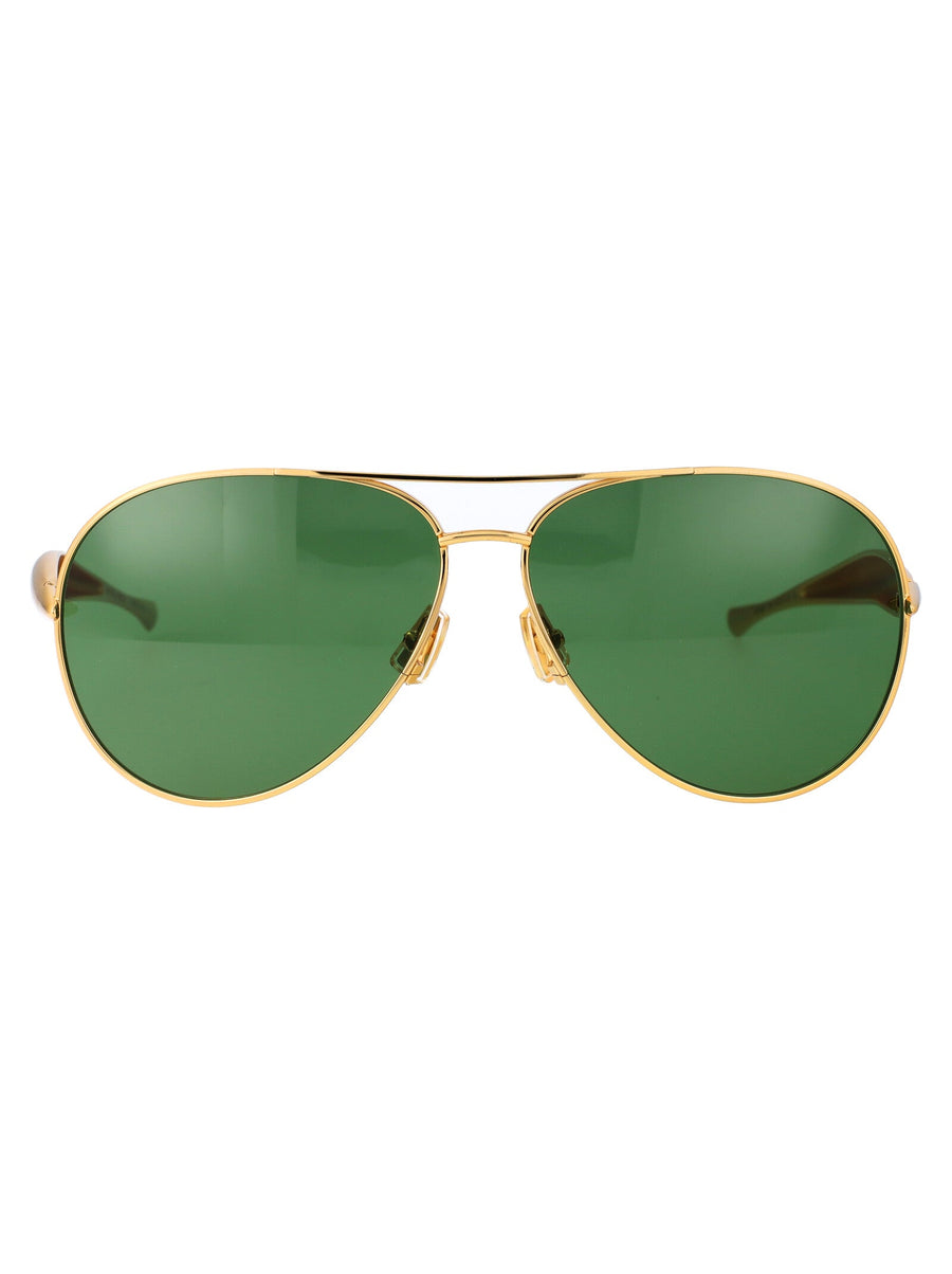 Sunglasses Bv1305s Gold-Green Metal Gold/gold/green