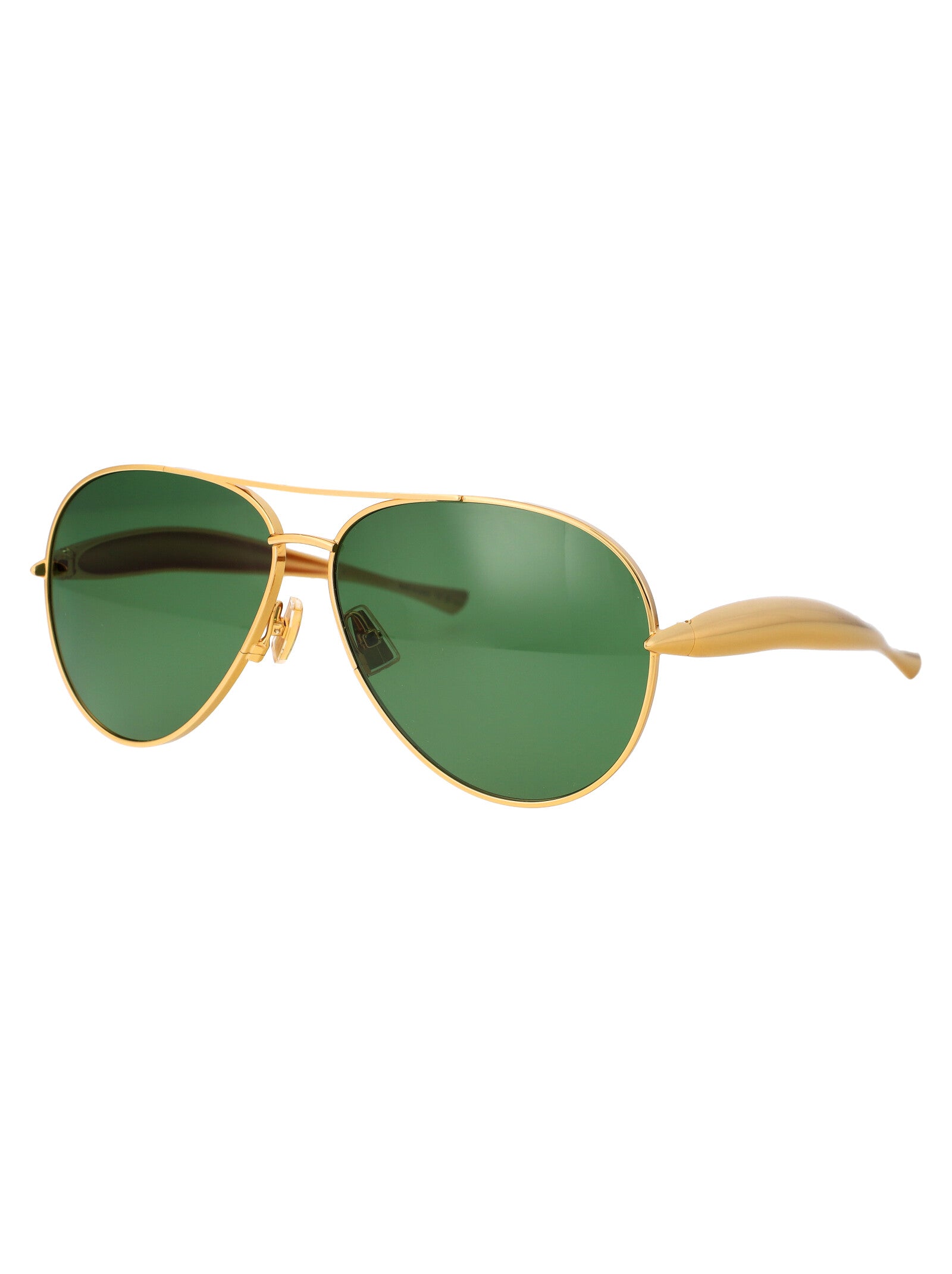 Bv1305s 001 Gold Green Metal Sunglasses