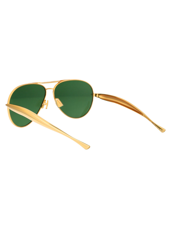 Bv1305s 001 Gold Green Metal Sunglasses