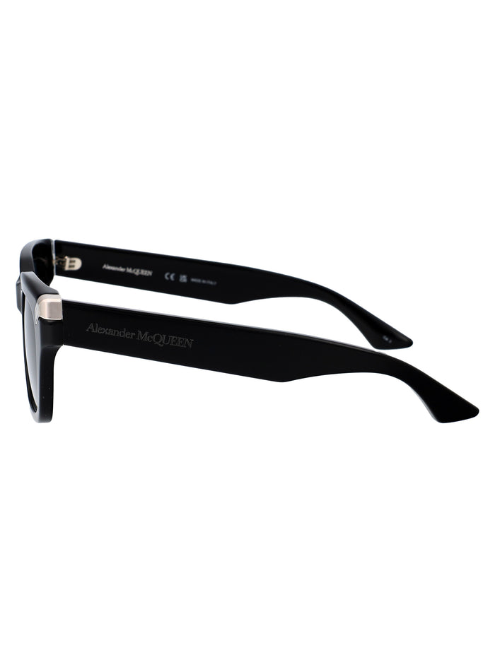 Am0439s 002 Black Blue Acetate Sunglasses