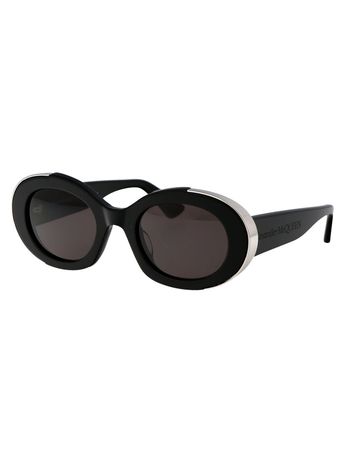 Am0445s 001 Black Grey Acetate Sunglasses