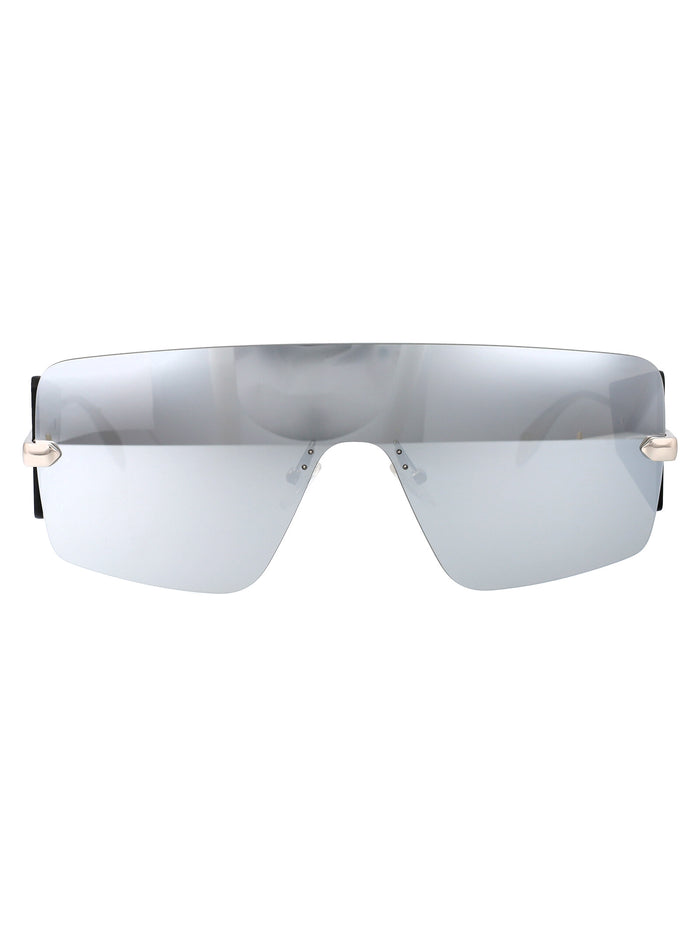 Am0460s 002 Silver Metal Sunglasses
