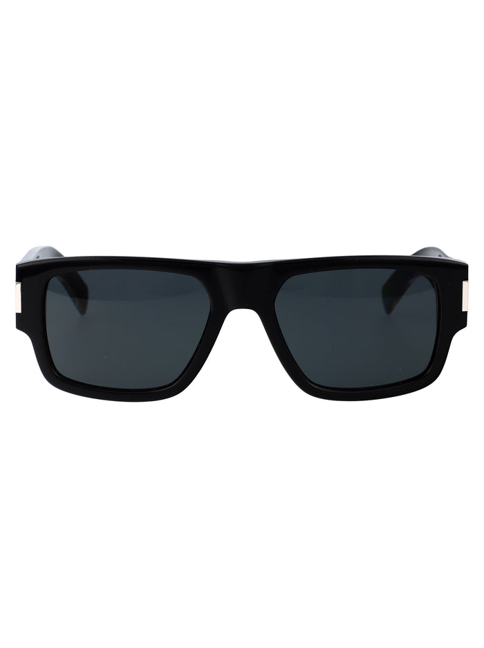 Sl 659 001 Black Crystal Acetate Sunglasses