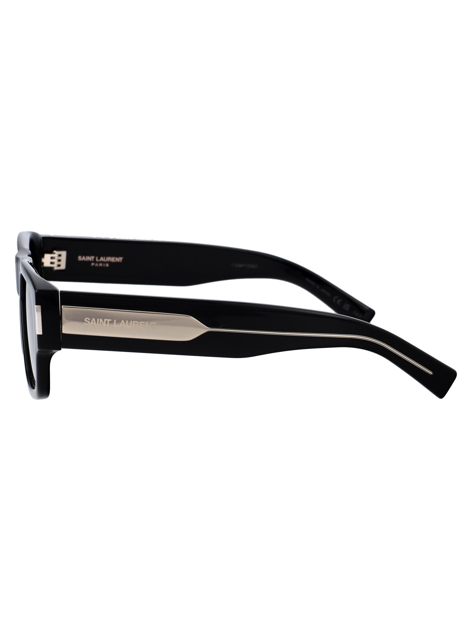 Sl 659 001 Black Crystal Acetate Sunglasses