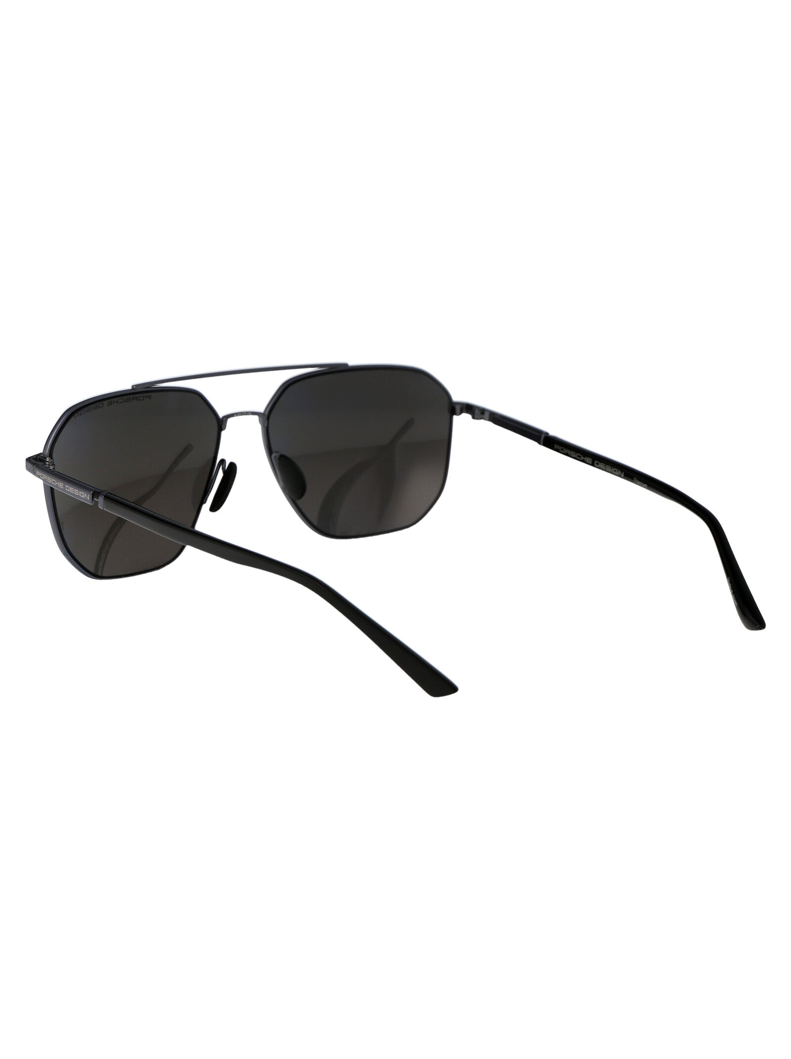 P8967 D775 Blue Black Metal Sunglasses