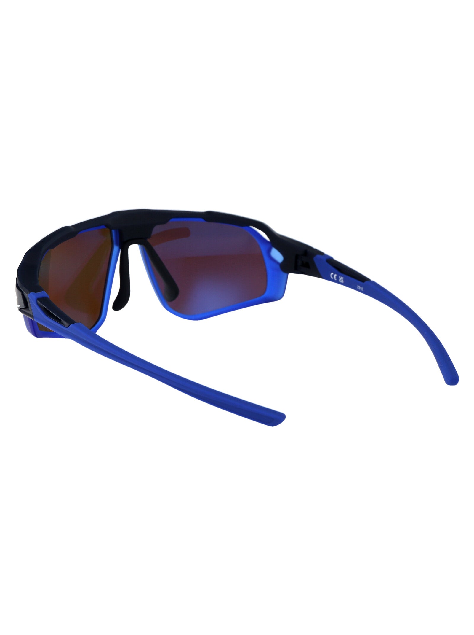 FLYFREE M 010 Grey W/ Green Mirror Matte Black Acetate Sunglasses