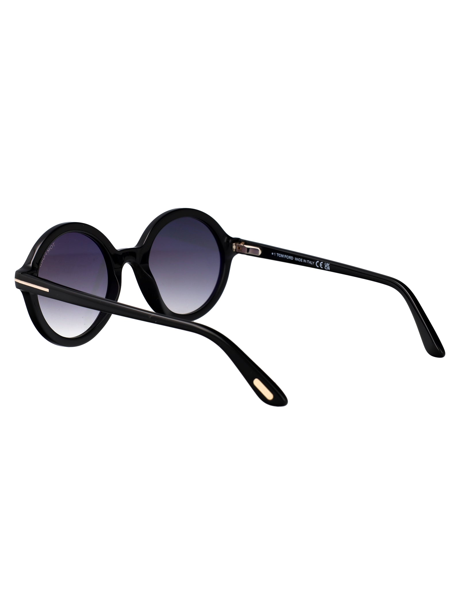 Ft0602 01a Nero Lucido / Fumo Acetate Sunglasses