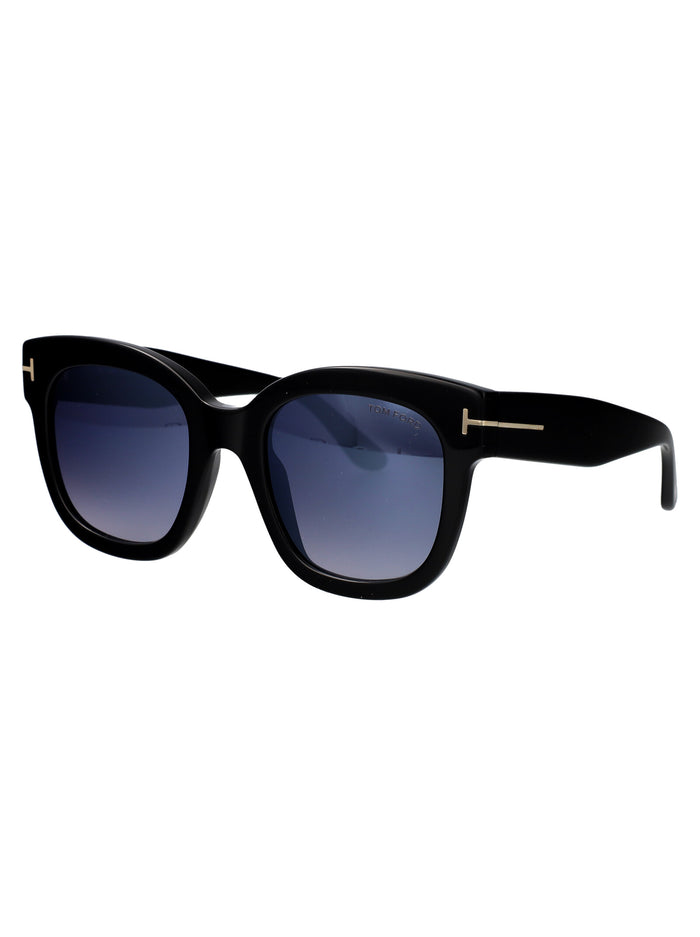 Ft0613 01c Nero Lucido / Fumo Specchiato Acetate Sunglasses
