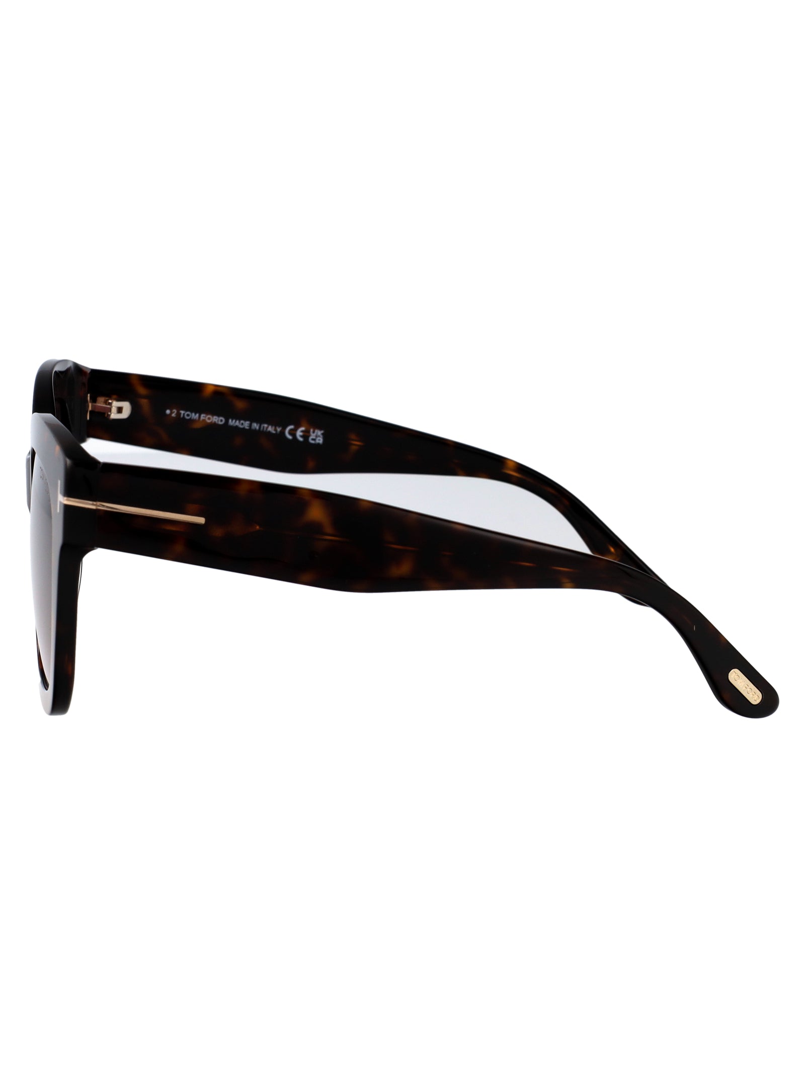 Ft0613 52t Avana Scura / Bordeaux Grad Acetate Sunglasses
