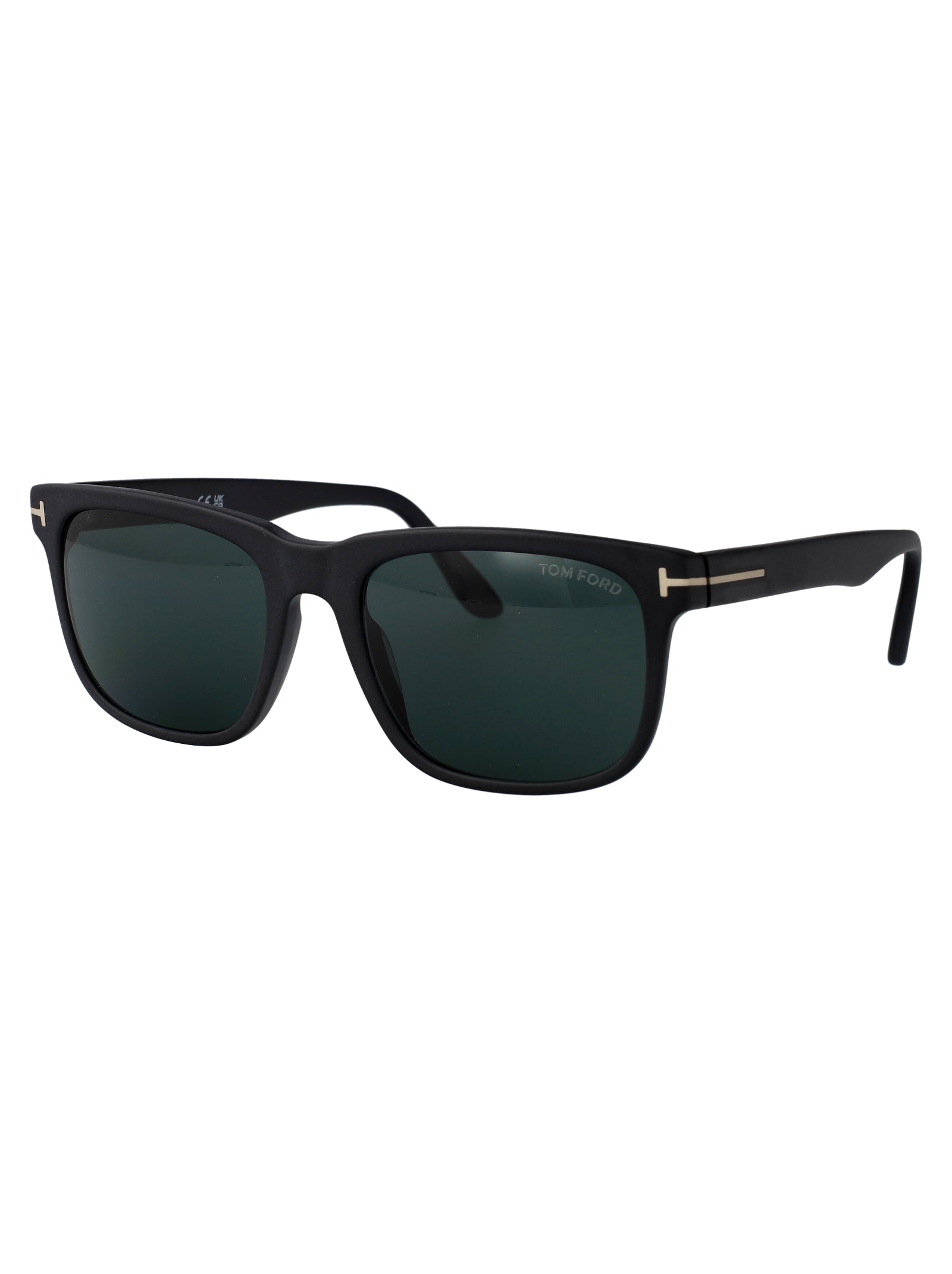 Ft0775 02n Nero Opaco / Verde Acetate Sunglasses