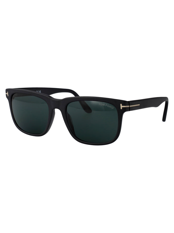 Ft0775 02n Nero Opaco / Verde Acetate Sunglasses