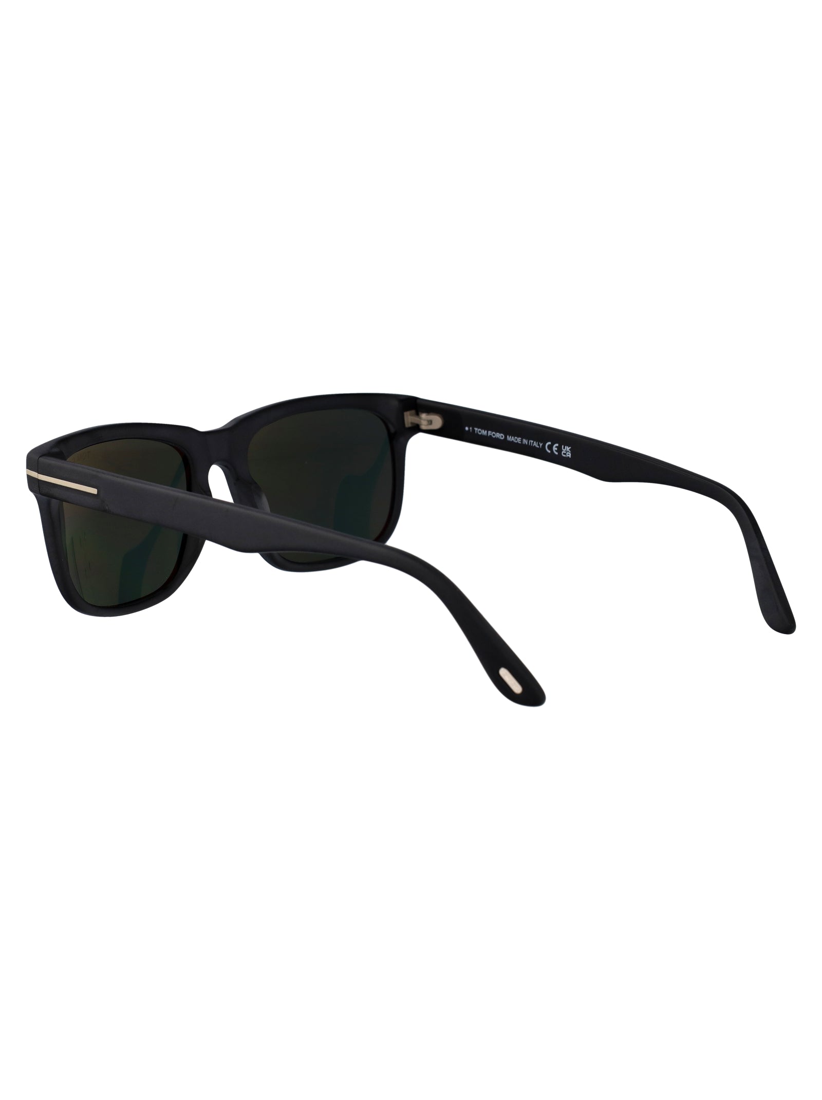 Ft0775 02n Nero Opaco / Verde Acetate Sunglasses