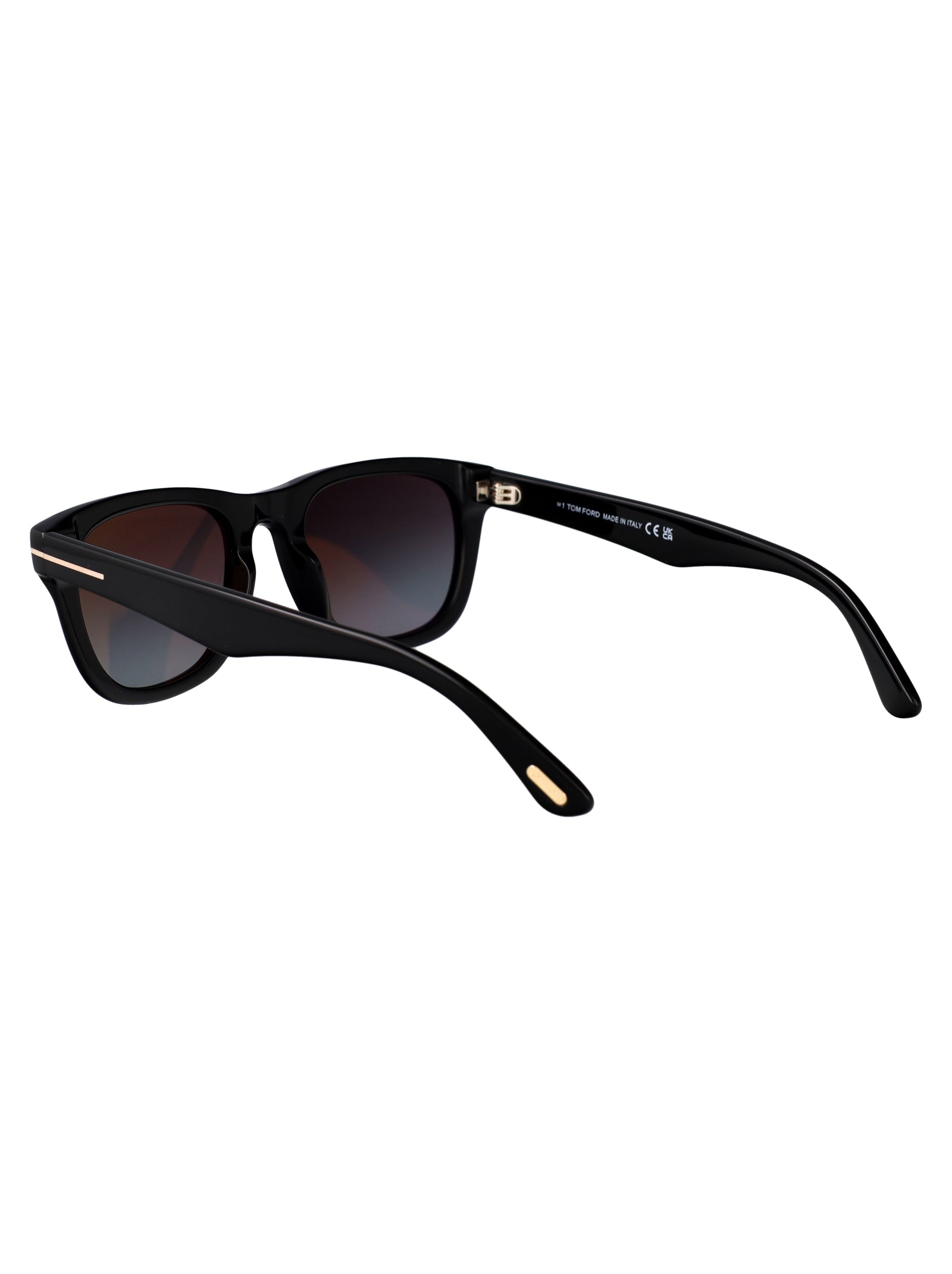 Ft1076 01b Nero Lucido / Fumo Grad Acetate Sunglasses