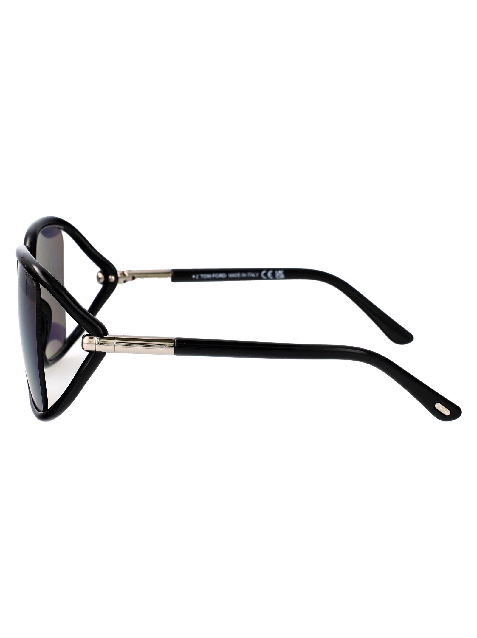 Solange-02 01c Nero Lucido / Fumo Specchiato Acetate Sunglasses