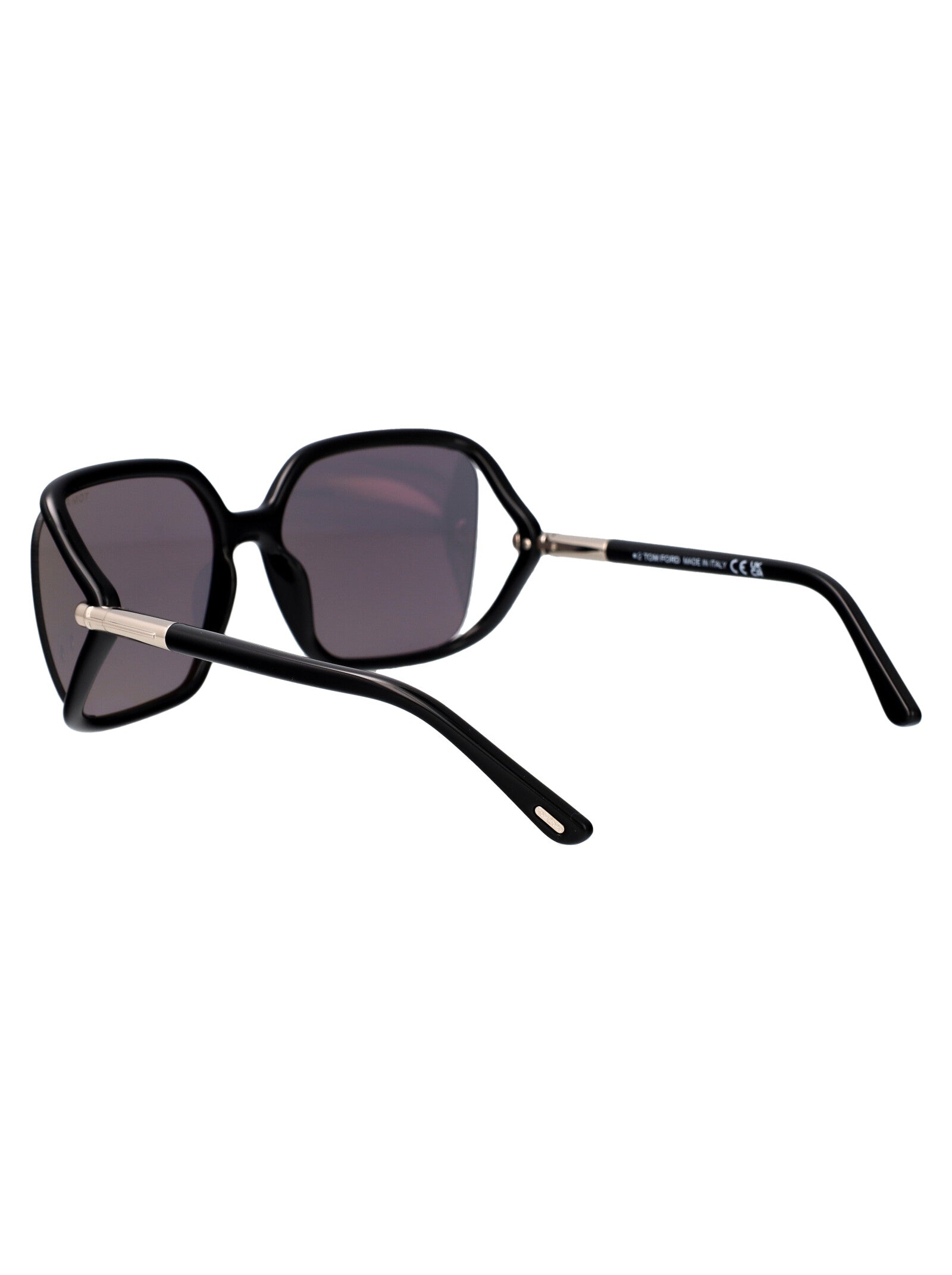 Solange-02 01c Nero Lucido / Fumo Specchiato Acetate Sunglasses