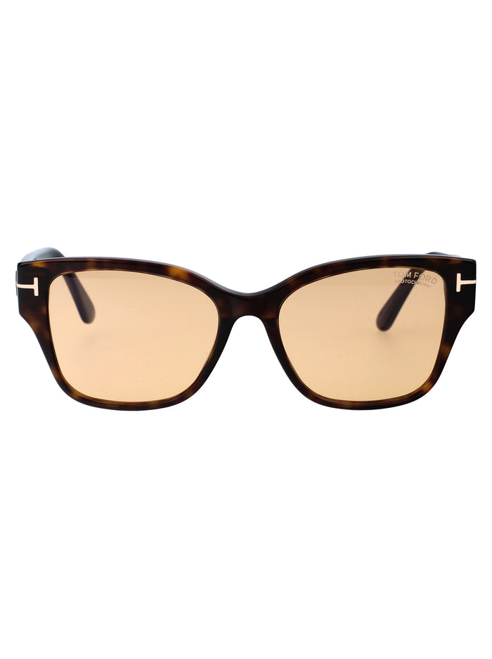 Ft1108 52e Avana Scura / Marrone Acetate Sunglasses