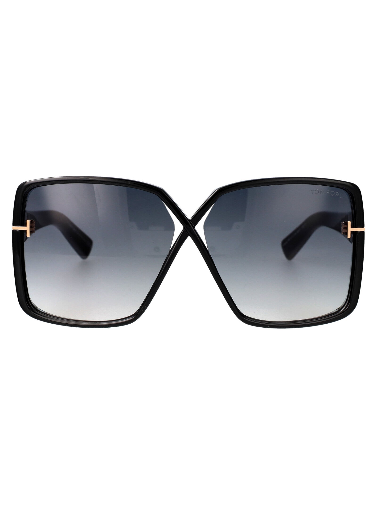 Ft1117 01b Nero Lucido / Fumo Grad Injected Sunglasses