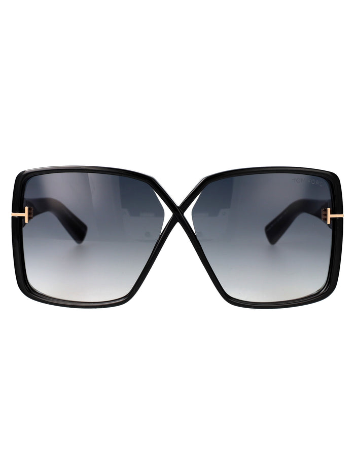 Ft1117 01b Nero Lucido / Fumo Grad Injected Sunglasses