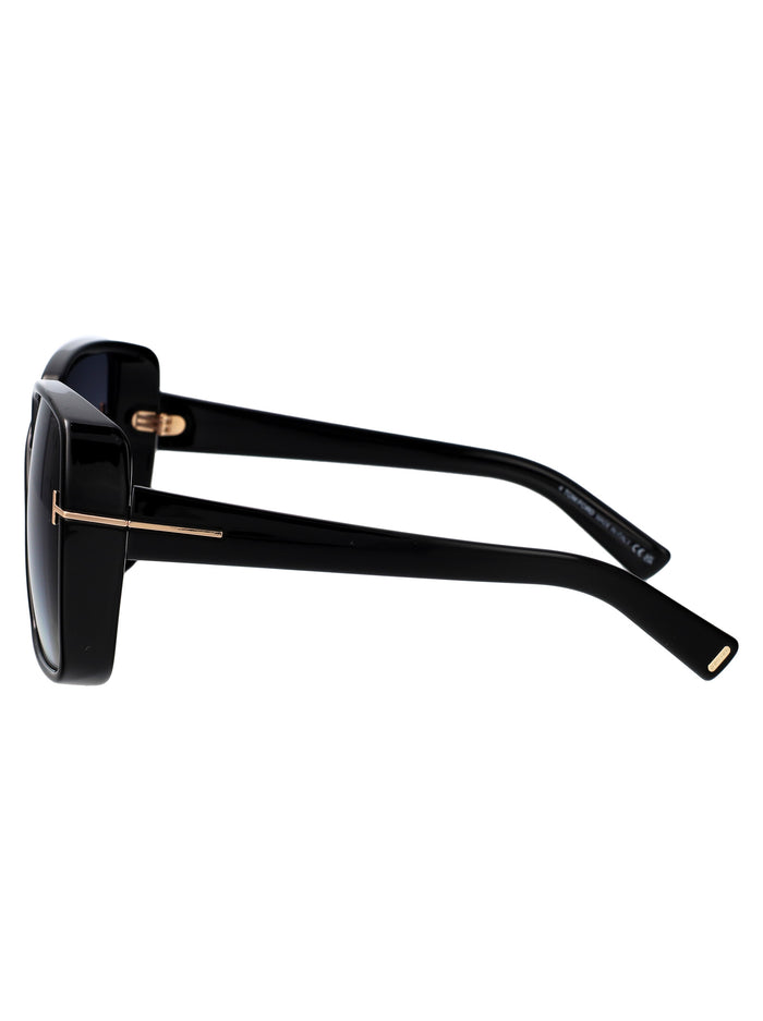 Ft1117 01b Nero Lucido / Fumo Grad Injected Sunglasses