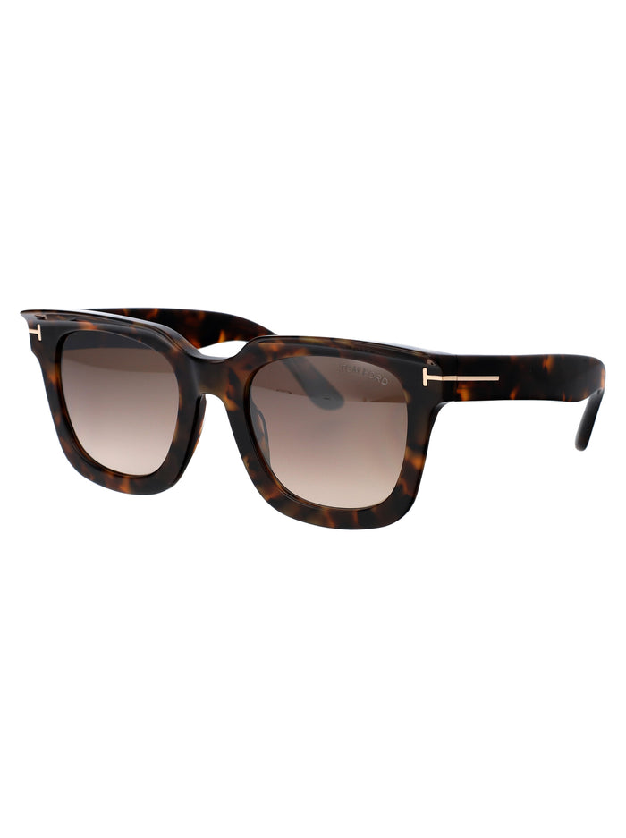 Leigh-02 Avana Scura / Marrone Specchiato Acetate Sunglasses