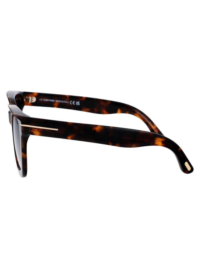Ft1115 52g Avana Scura / Marrone Specchiato Acetate Sunglasses