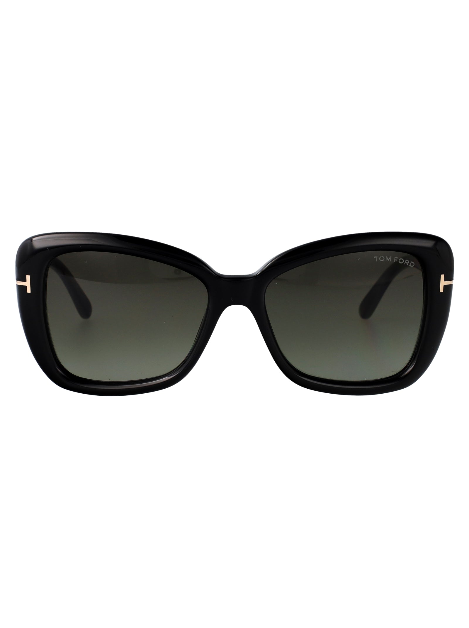 Ft1008 01b Nero Lucido / Fumo Grad Acetate Sunglasses