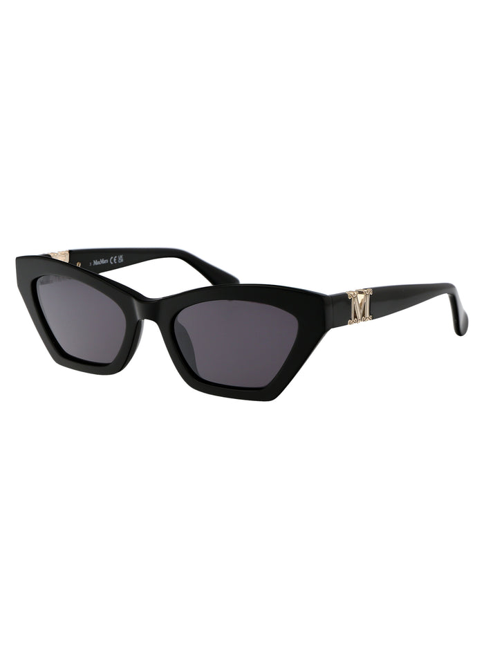 Mm0057 01a Nero Lucido / Fumo Acetate Sunglasses