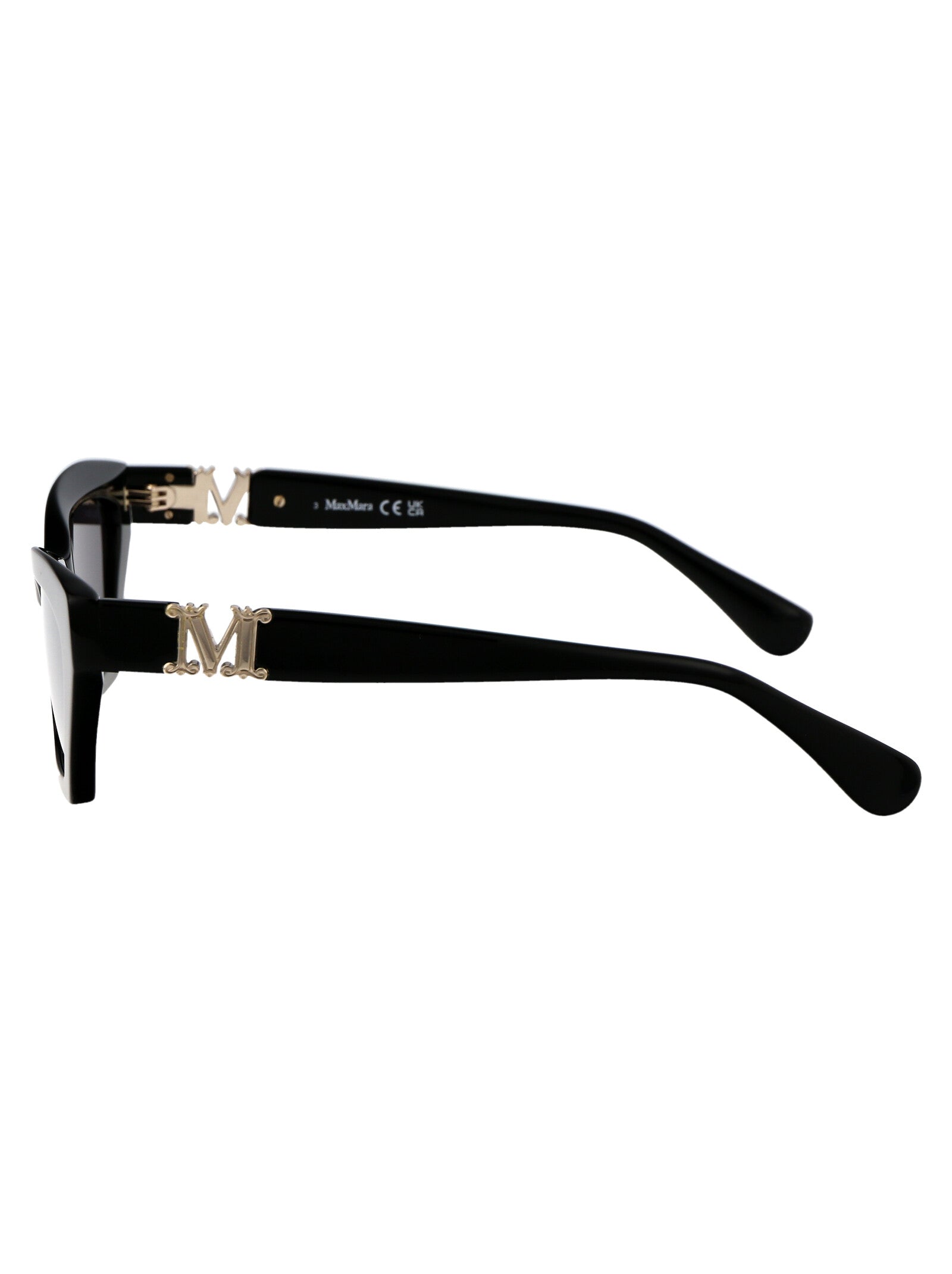 Mm0057 01a Nero Lucido / Fumo Acetate Sunglasses