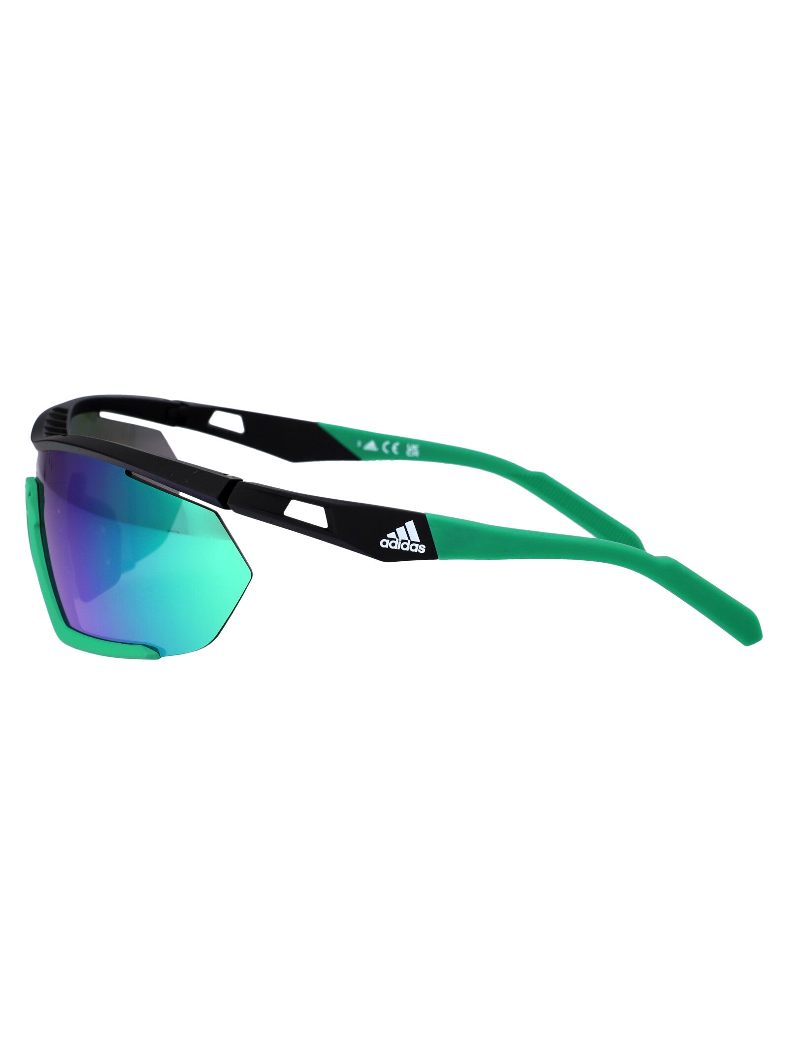 Cmpt Aero Li 05q Nero/altro/verde Specchiato Acetate Sunglasses