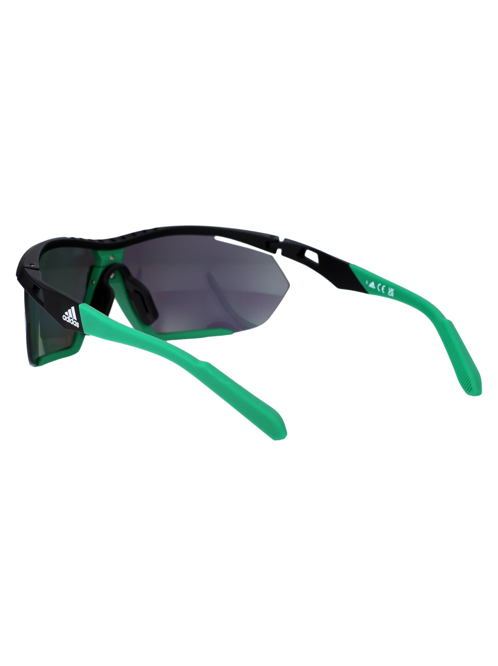 Cmpt Aero Li 05q Nero/altro/verde Specchiato Acetate Sunglasses