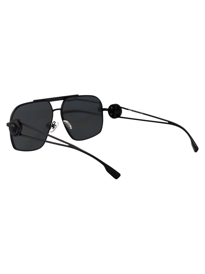 0ve2269 143387 Matte Black Steel Sunglasses
