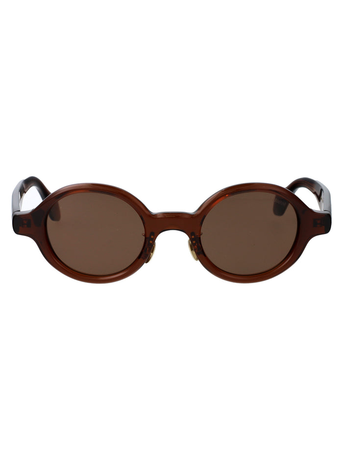 606273 Transparent Brown Acetate Sunglasses